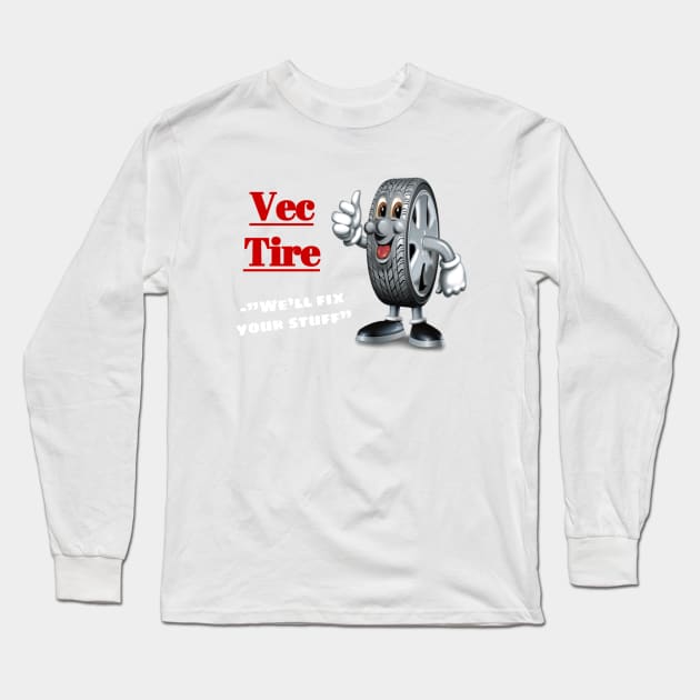 Vec Tire Long Sleeve T-Shirt by tissuefaucet